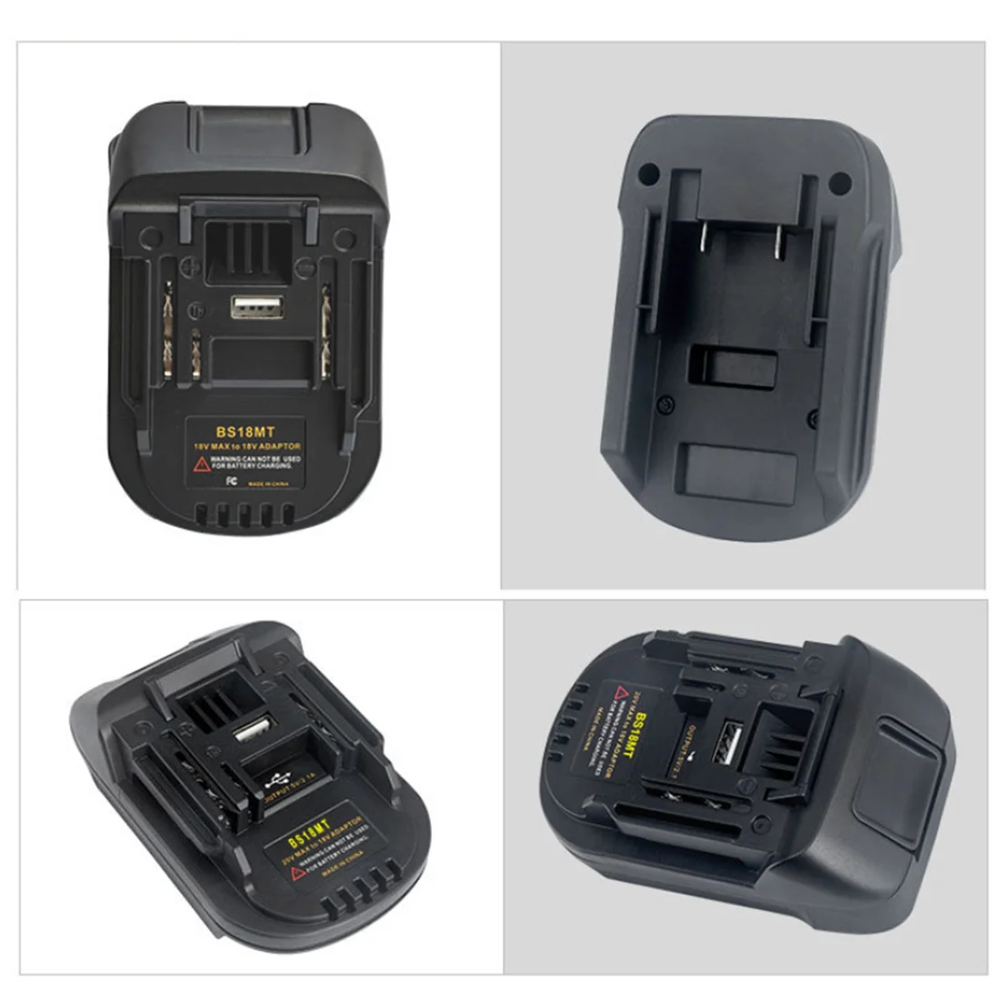 N08R 2Pcs BS18MT Battery Adapter Converter For 18V BAT619G/620 Battery Convert To For 18V BL1860 Lithium Battery