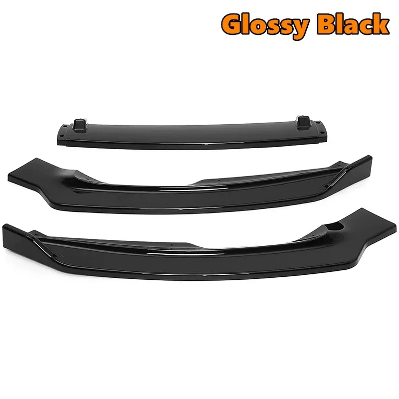 3Pcs Car Front Bumper Splitter Lip For Ford For Fusion For Mondeo 2017 2018 Body Kit Spoiler Diffuser Protector Guard