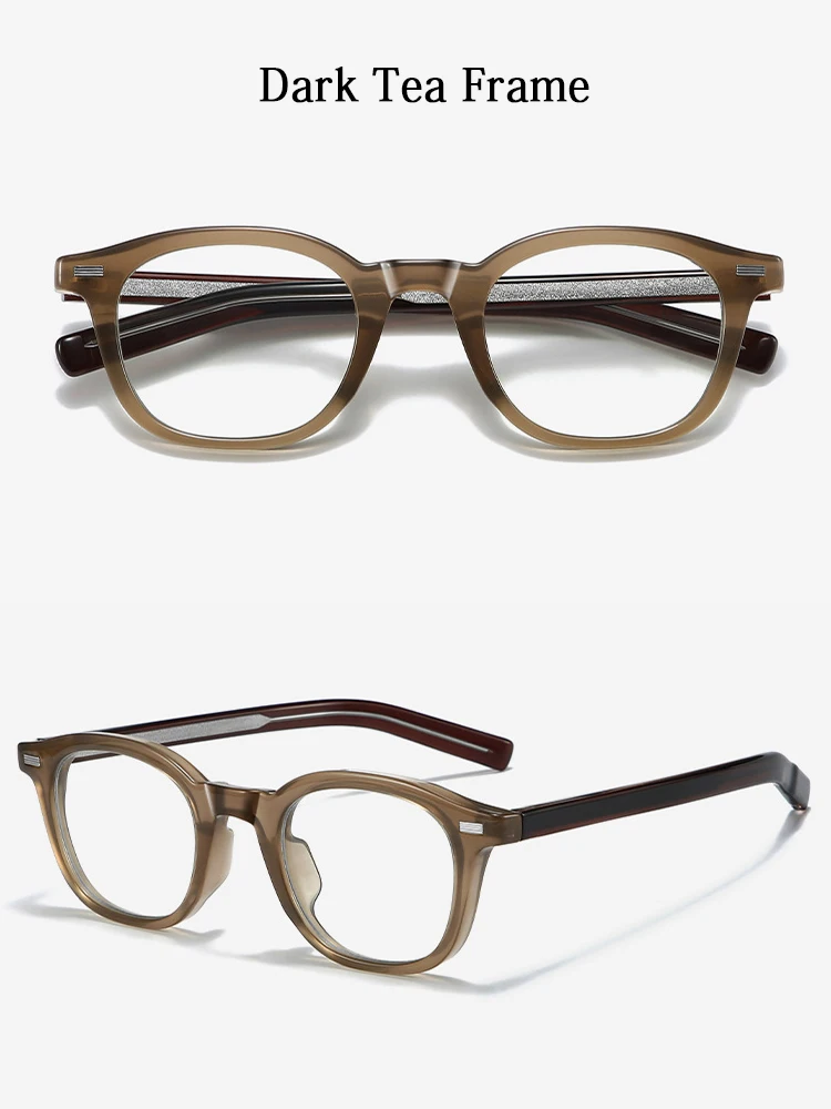 High Quality Spectacles Frame Unisex Ultralight TR90 Ellipse Rivet Glasses Frame High Definition Anti Blue Light Optical Eyewear