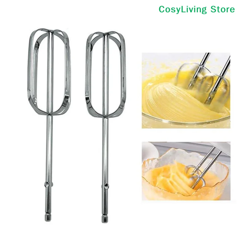[CL]1/2Pcs Universal Stainless Steel Hand Mixer Beaters Attachments Electric Hand Mixer Whisk Replacement[CL]