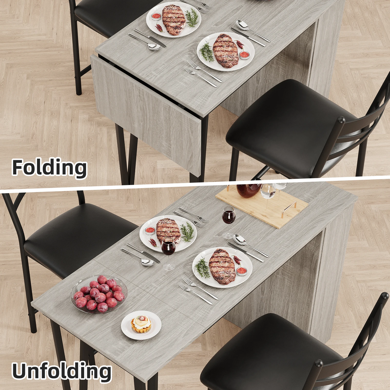 Expandable Bar Table Set 4