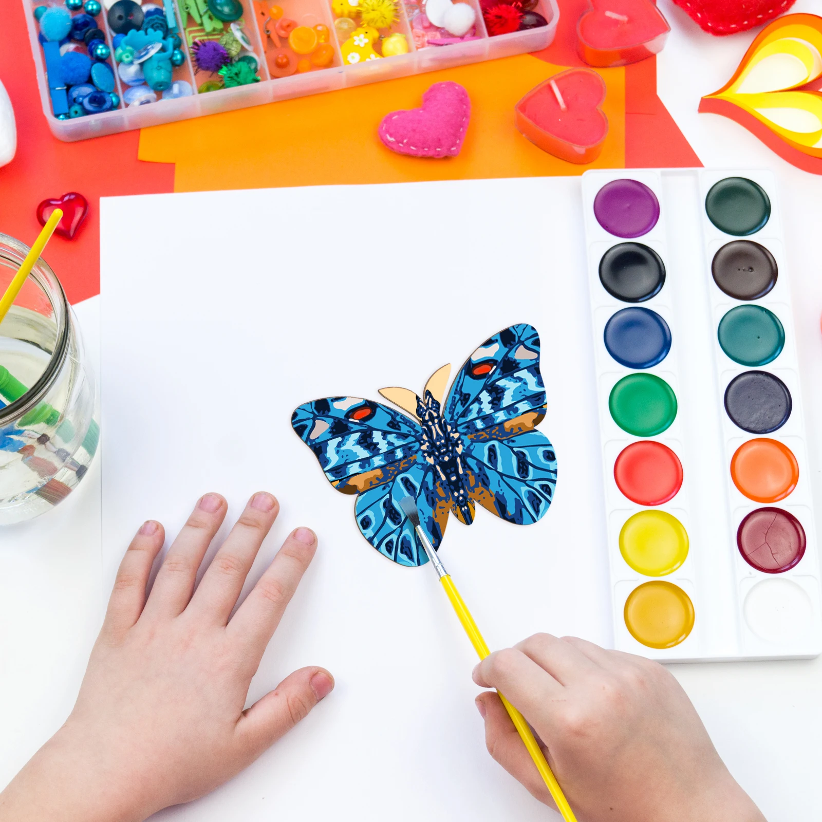 

40pcs Wooden Butterfly Cutouts for DIY Crafts Decorations Unfinished Wood Slices Easy to Paint Home Party Art Supplies
