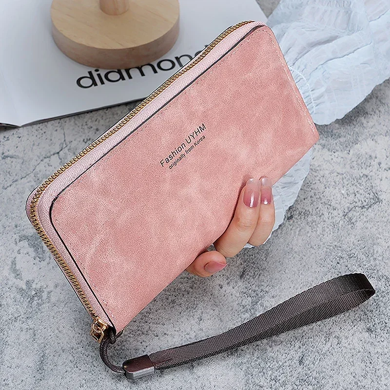 

Women's Fashion Long Wallet - Multi-Functional Card Slots & Phone Pocket, Stylish Slim Purse for Daily Use 지갑