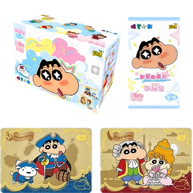 KAYOU Crayon Shinchan Card Sauce New Wish Pack Full of Energy Special Package Collection Cards Children Toys Gifts