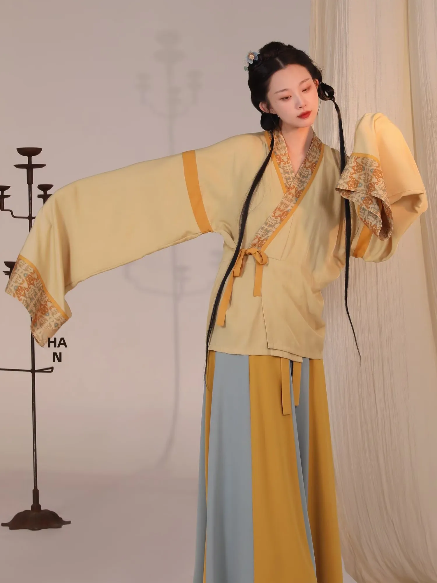 

Комплект Ханьфу Miaohuang: Оригинальный дизайн, женская удобная юбка, новинка осени 2025, традиционная китайская одежда в стиле ренессанс