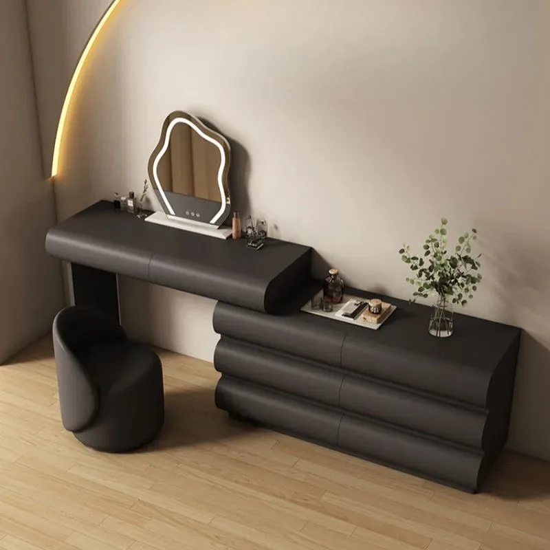 Mirror Storage Wooden Dressing Table Recamera Corner Vanity Dressing Table Comfortable White Tocadores De Maquillaje Furniture