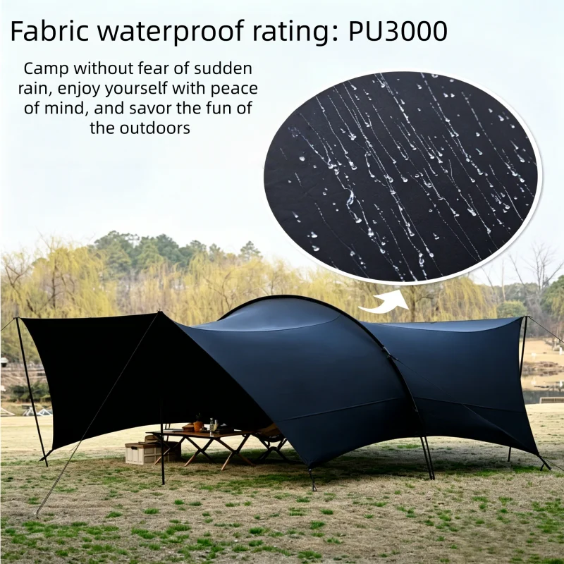 Oxford Cloth Dome Canopy Tent, Sunshade for Outdoor Camping, Light-blocking, Sun Protection Quick Setup, Car-compatible