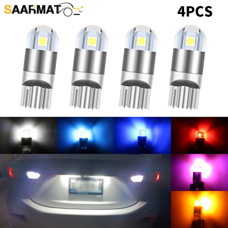 4x LED License Plate Light Bulb W5W T10 Lamp Canbus For Mazda 2 3 bk Sport 5 6 gh gg CX-3 CX-5 CX-7 CX-9 RX-8 Tribute MX-5 Miata