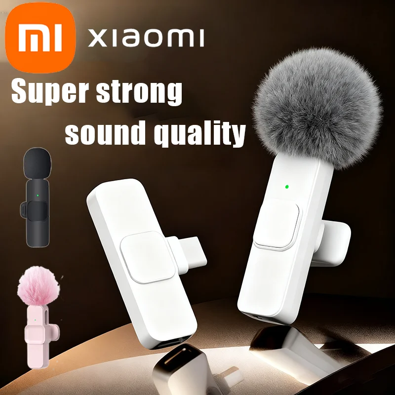 Xiaomi K10 micrófono Lavalier inalámbrico portátil Audio Video grabación Mini micrófono para iPhone Android PC teléfono de juegos en vivo
