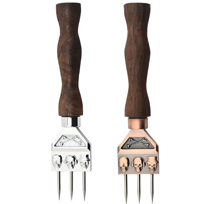 Three-Prong Skull Ice Pick Stainless Steel Ice Chisel Crushed Ice Barware Bartender Tools Bar Accessories