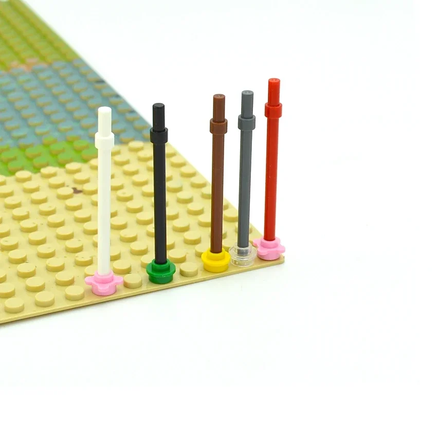 MOC Parts TechnicalBuilding Blocks 1x6 Round Bar 6L with Stop Ring Assembles Particles Compatible with 63965  Bricks Toy