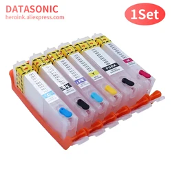 6pcs PGI-580 CLI-581 Refillable Ink Cartridge with ARC Chips For Canon TS6150 TS8150 TS9150 TR7550 TS8250 TS705 TS8350 TS6350