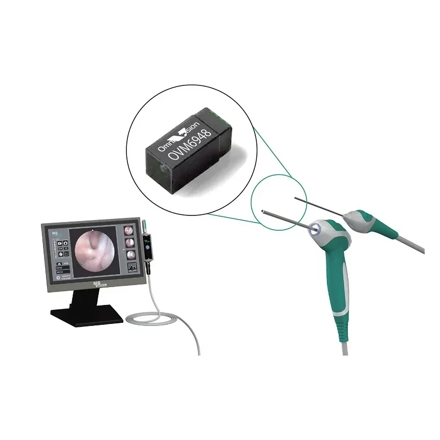 OMNIVISIONs OVM6948 Ultra Small Miniature 40Kpixel Camera Module for Disposable Medical Guidewires Catheters Endoscopes