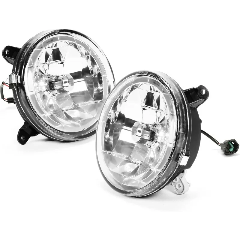 

HECASA Pair Clear Glass Fog Lights Lamps For 2002-2003 SUBARU IMPREZA RS/WRX 4-Door With Halogen bulbs Replacement for SU2592106