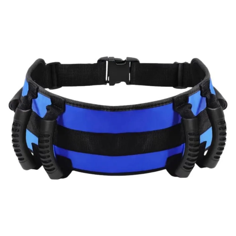 

6 Nylon Padded Handles Gait Belt for Seniors with Quick Release Buckle Adjustable Elderly Transfer Belt Anti-Slip Thicken