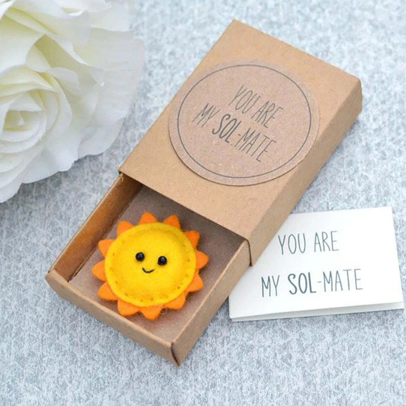 Little Pocket Sunflower Toy Gift Meaningful Heartwarming Sunflower Toy for Lover Girlfriend Boyfriend