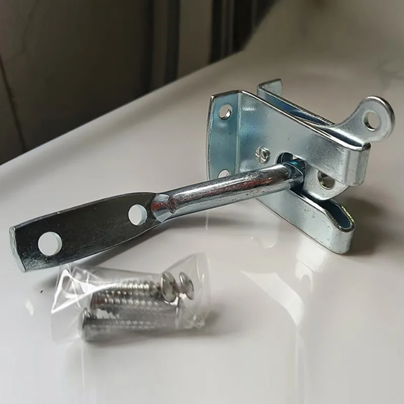 1PCS Simplicity Fence Latch Door Automatic Locking Fence Latch Fence Door Pet Lock Farm Outdoor Lock Hardware Accessories