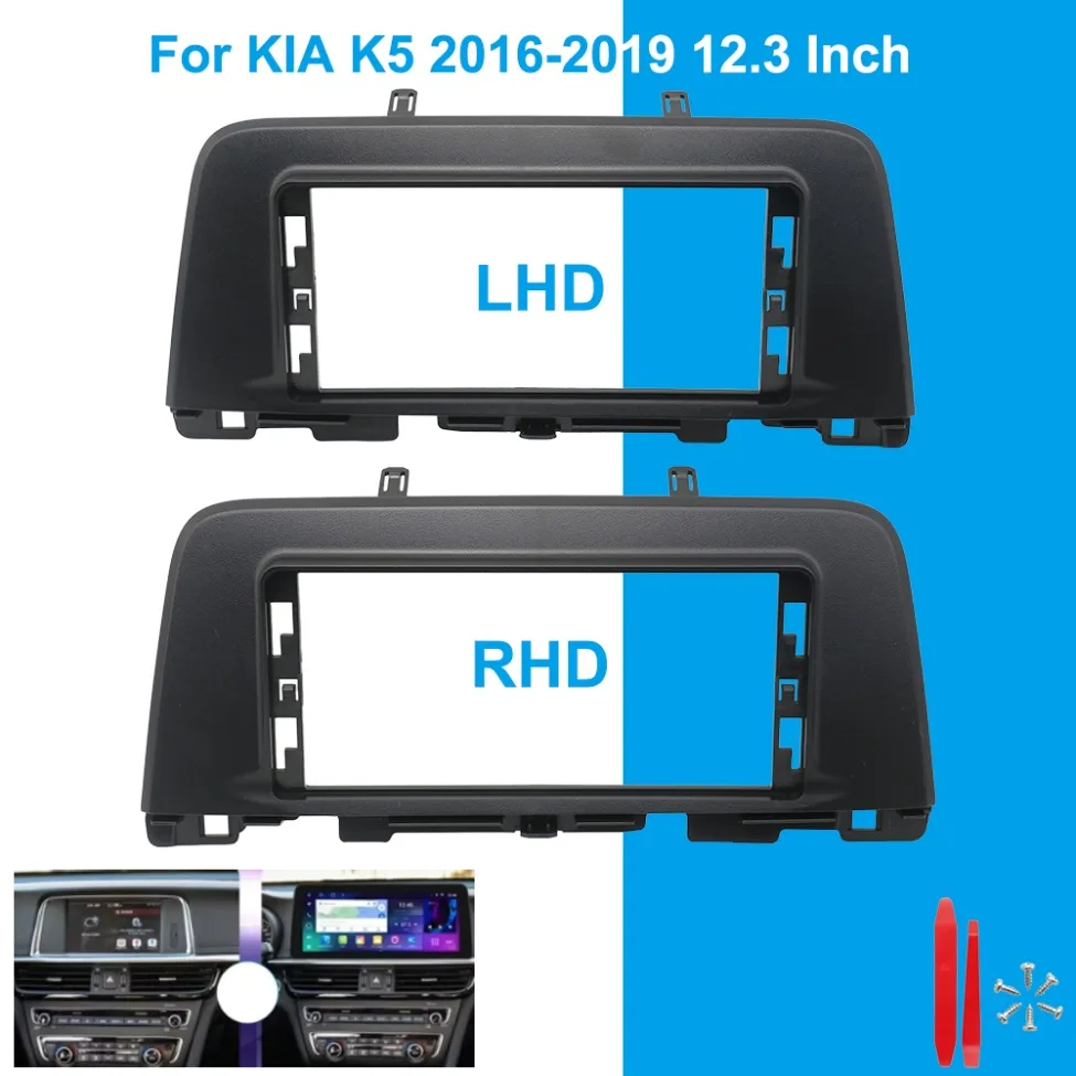 

12.3 Inch Dash Kit For KIA K5 2016-2019 Android Stereo Fascia Panel Car Radio Install Trim Frame