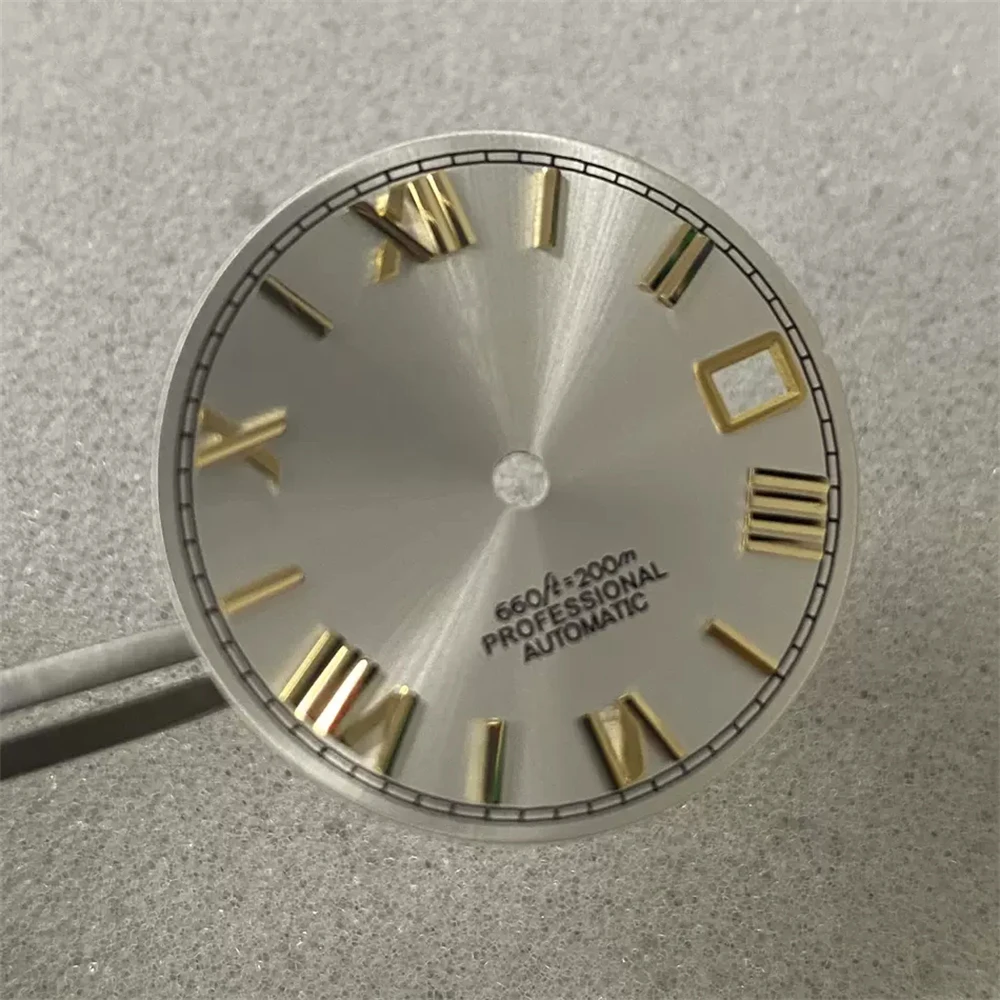 28.5mm NH35 Dial No Luminous Roman Numeral Watch Face for Datejust NH35 NH36 Automatic Mechanical Movement Parts Accessories