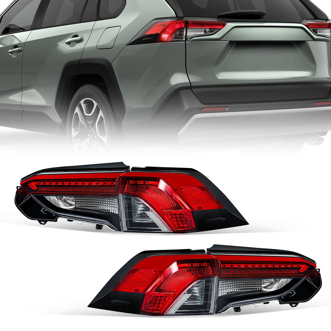 

Tail Light For Toyota RAV-4 RAV4 2019 2020 2021 US Version Rear Tail Light Assembly Brake Taillight Stop Parking Lamp 12V