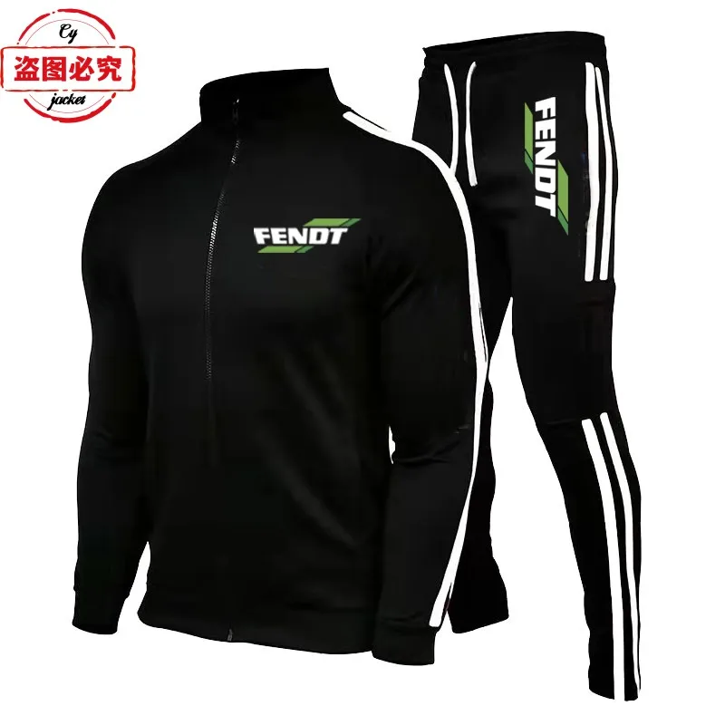 Fente tractor LOGO work clothes casual outdoor sportswear men's spring and autumn suit work clothes group clothes