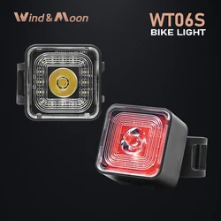 Bicycle Smart Brake Sensing Light Rear/Front Sets IP66 Waterproof MTB Road Bike Taillight USB Night Cycling Safety Lamp