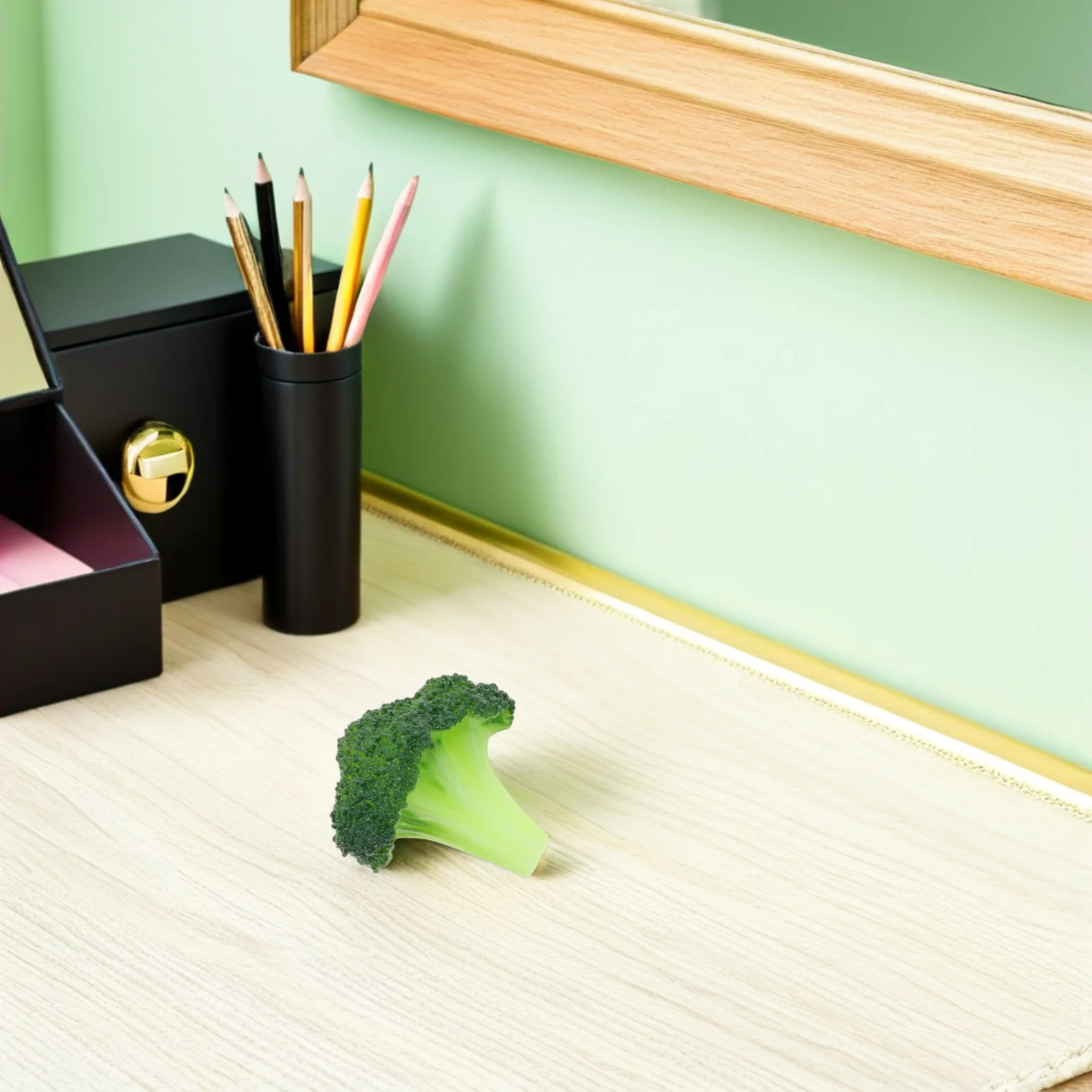 

2pcs Freckle Stamp Kit: Lifelike Fake Broccoli Makeup Applicator For Natural Smudge Proof Freckles Portable Beauty Tool With