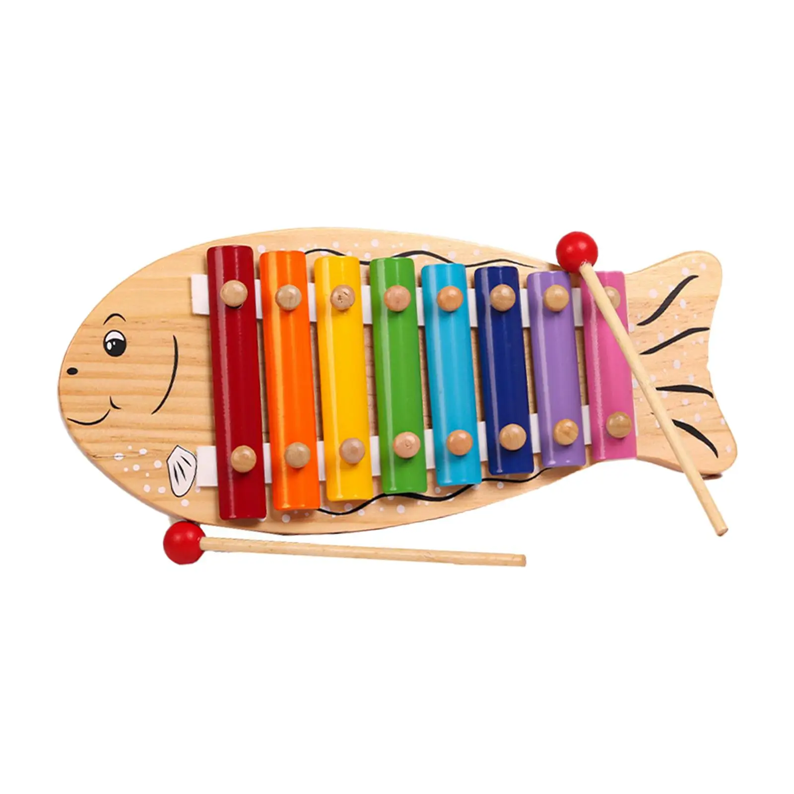 Xylophone with Mallets Valentine's Day Gifts for Kids Improving Hand Eye Coordination 8 Notes Glockenspiel Xylophone