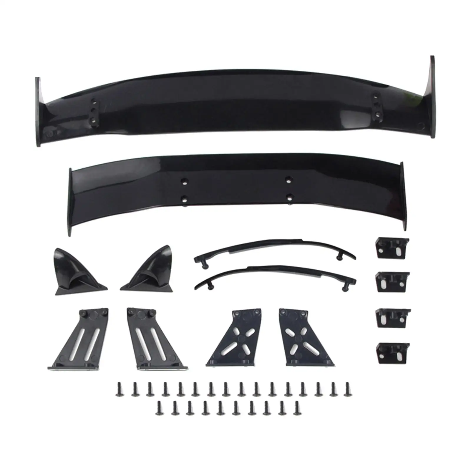 Plastic Body Spoiler Wing Upgrade Parts for 1/10 Universal RC Car DIY Accs Trucks Hobby Car Model Buggy