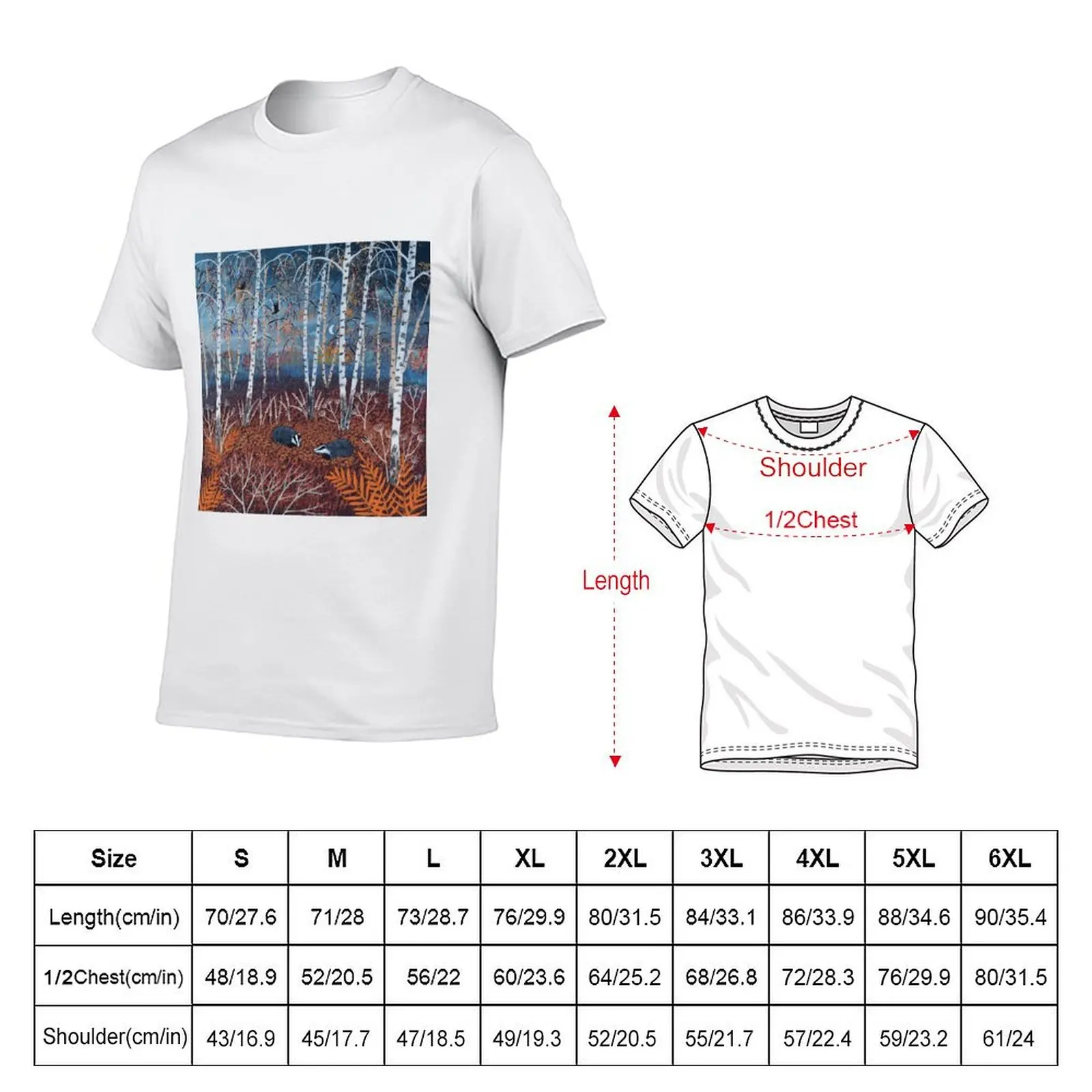 The Badgers of Autumn Wood T-Shirt Outdoor Activity Sports T-Shirt
