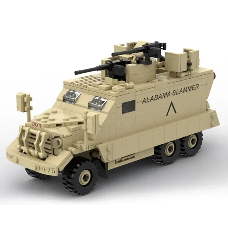 

Military Iraq Car Model Moc Building Bricks M818 Gun-Truck Technology Modular Blocks Gifts Christmas Toys DIY Sets Assembly