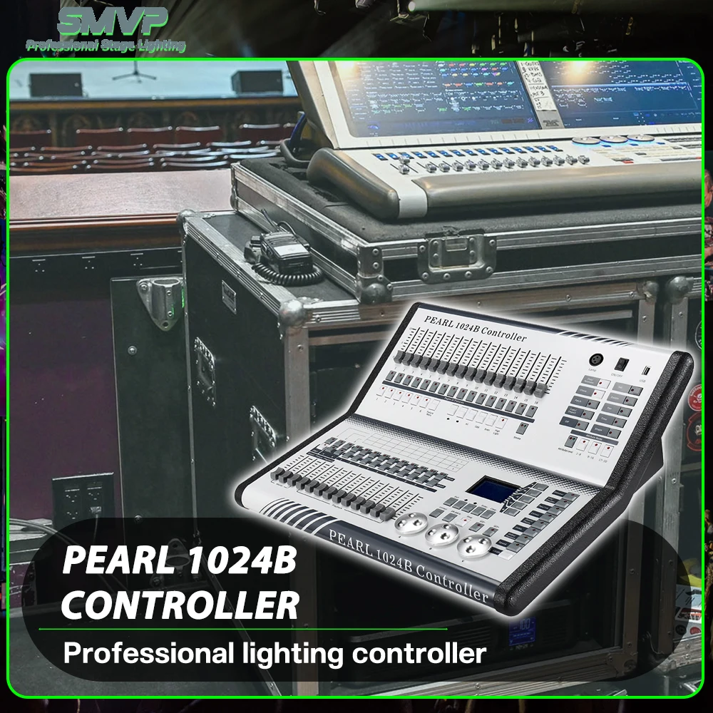 

Профессиональный контроллер Pearl 1024B, консоль освещения сцены, микшер DMX512, 1024 канала, 4 выхода для диско-диджея, вечеринки, клуба, концерта