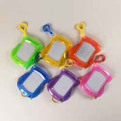 1Pcs Mini Magnetic Drawing Board with Mountaineering Buckle, Black and White Drawing Board, Children's Toy Back To School Gift