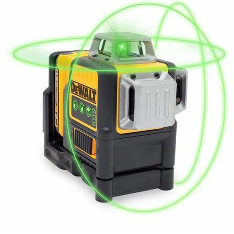 DEWALT DW089LG12 Line Laser Level Outdoor 12V Lithium Battery With 3 Sides * 360 Degree Vertical Horizontal Green Light