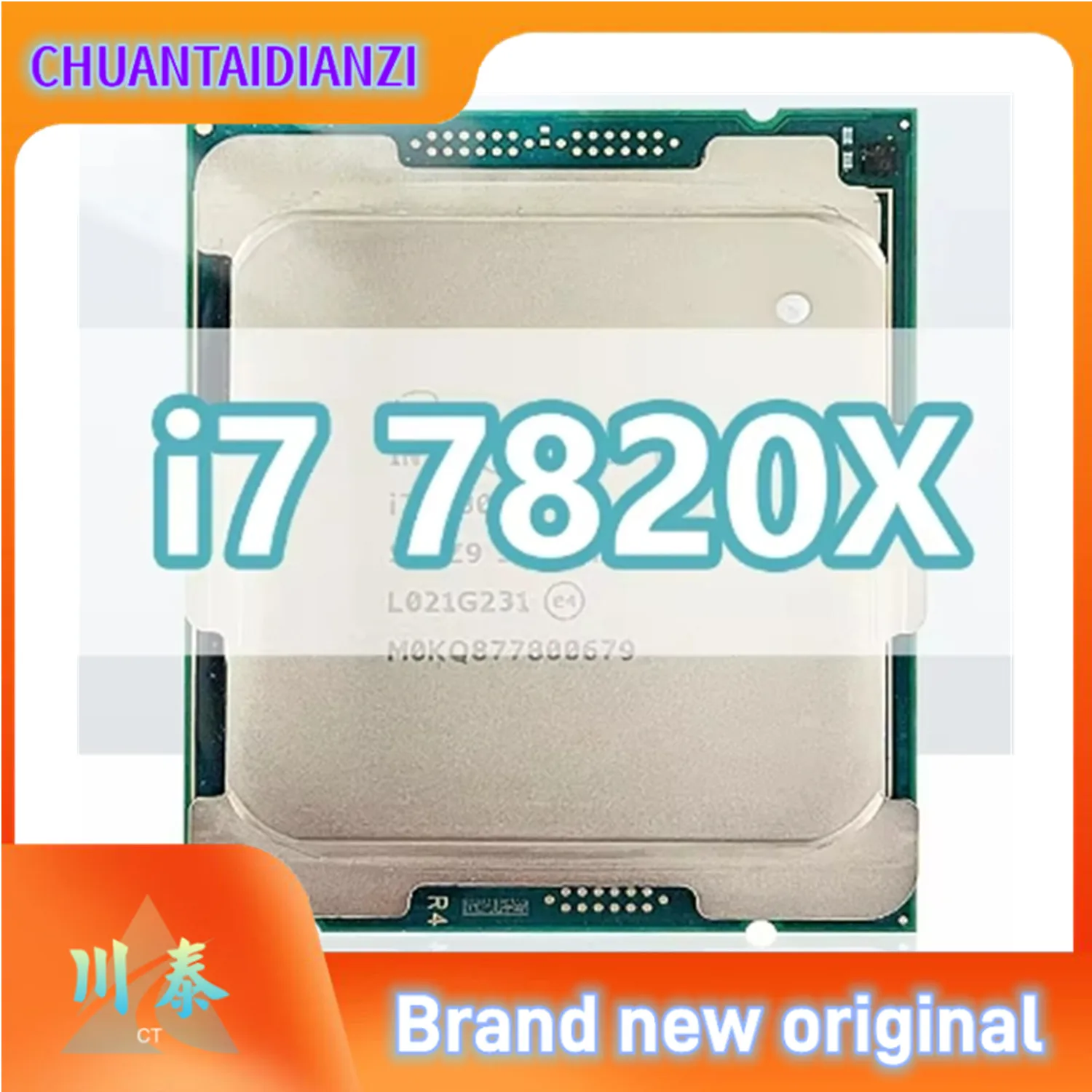 Core i7-7820X CPU 14 nm 8 Cores 16 Threads 3.6GHz 11MB 140W processor LGA2066 For Desktop X299 motherboard 7820X