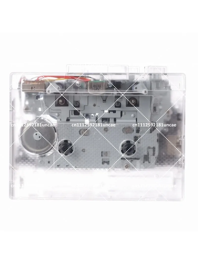 Transparent Cassette Player MP3 Transcription U Disk Player Stereo Tape Burning Retro Walkman