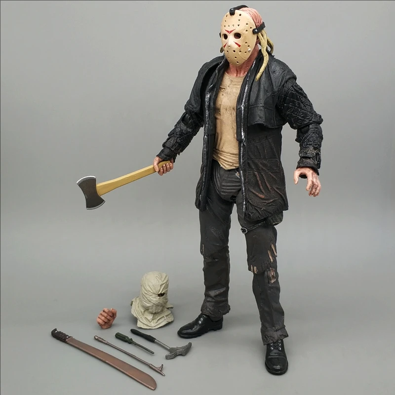 Figura de Jason NECA Friday Jason 2009 Remake Voorhees Edición Deluxe figura de acción definitiva juguete regalo de terror