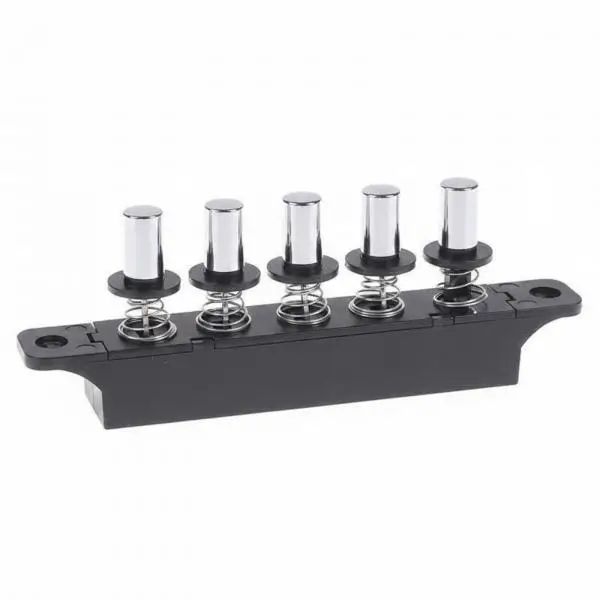 5x5 Button Switch Module, Silver Buttons, Linear Button Layout, Push Button