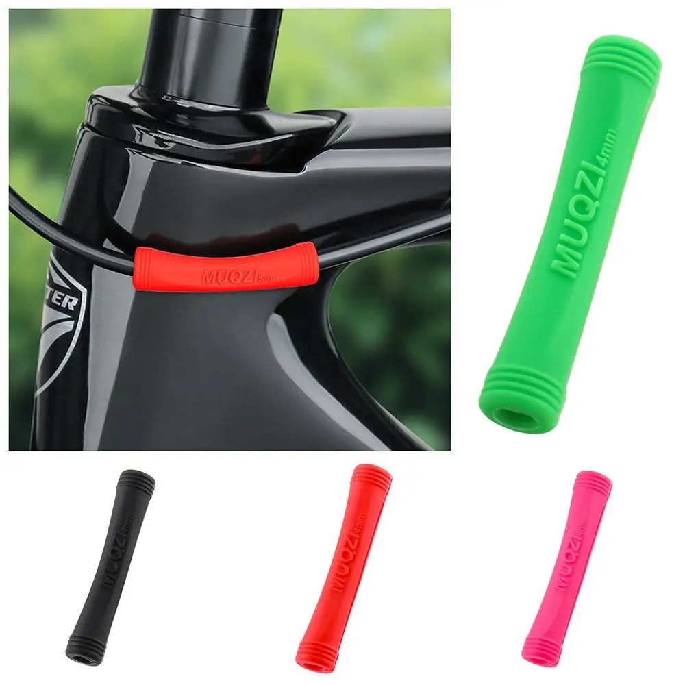 10 Uds. Tubos protectores de cables de bicicleta funda protectora Paintrubber freno de cambio cubierta protectora de tubo de goma antifricción