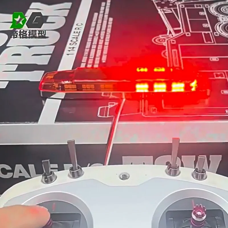 RC 1/14 1 Satz LED-Beleuchtungsset für Baufahrzeuge, passend für Tamiya Hydraulikbagger, Lader, Muldenkipper, für SCANIA MAN DIY-Teile – Detail 5