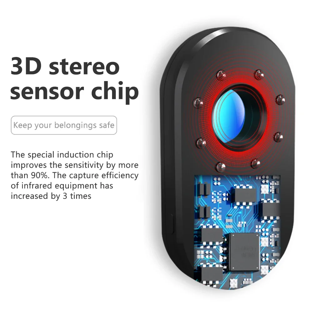 Mini Anti-Openhartige Camera Detector Reizen Hotel Handheld Anti Gluren Diefstal Alarm Infrarood Detector Beveiliging Sensor