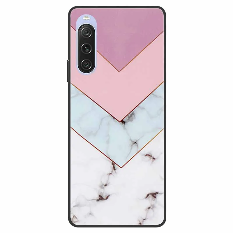 Case for Sony Xperia 10 / 10 II / 10 III / 10 IV Cover Marble silicon Soft TPU Back Cover For Sony Xperia 10 IV 5G Phone Cases