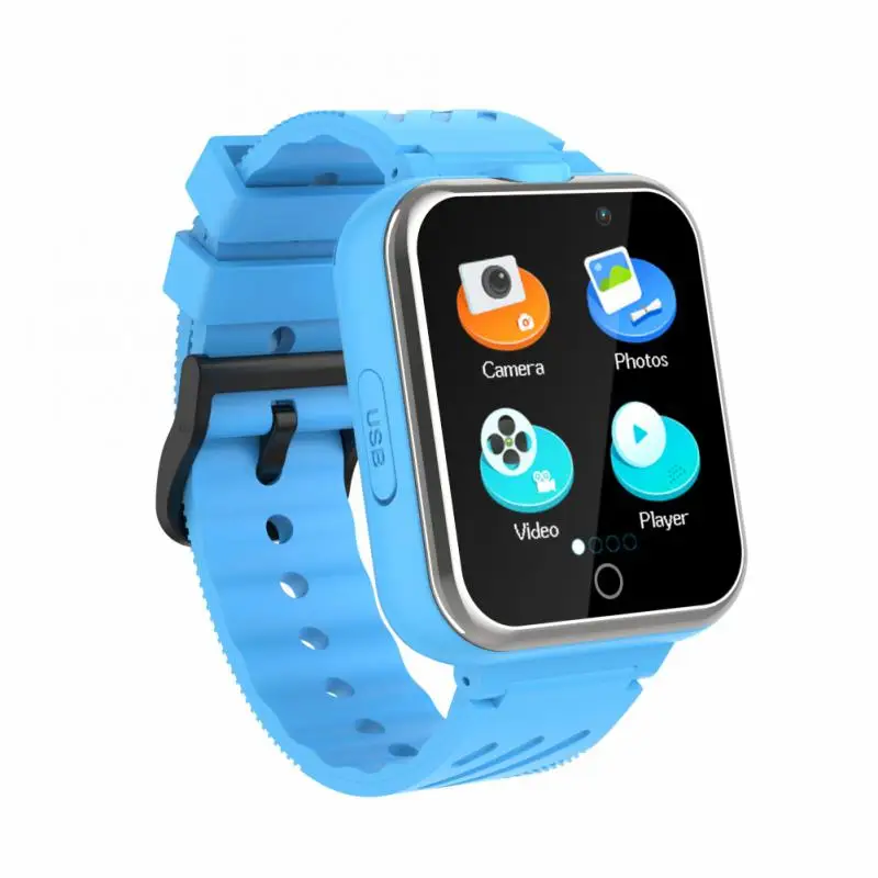 

Children Kids Smart Watch With Dual Camera Smart Watches Smartwatch Voice Chat 24 Games Pedometer Toddler Kids Gif Flashlight