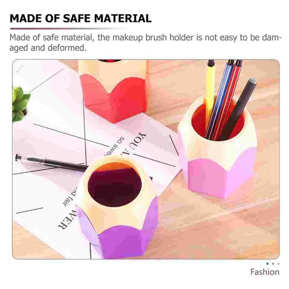 Pencil Shaped Pen Holders Vase Pencil Pot Cute Pen Cup Colorful Pencil Makeup Brush Storage Organizer Home Office Supplies image 6