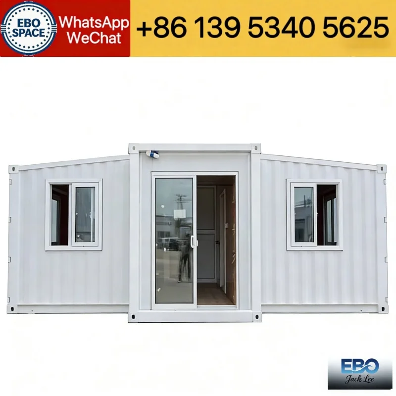 Garden house 20ft expandable prefab foldable container cabin villa outdoor waterproof structure with kitchen bathroom setup