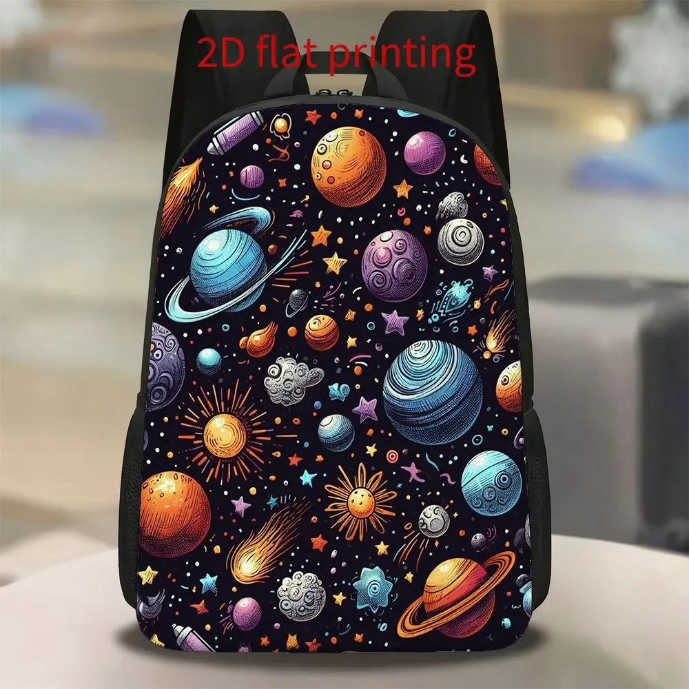 

1 Colorful Cosmic Graffiti Pattern Backpack | Cute, lightweight, large capacity, adjustable shoulder strap for daily commuting