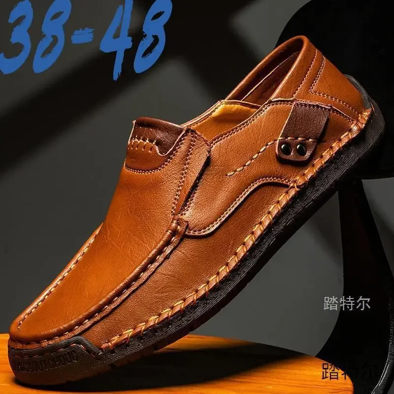 

2024 New Slip-on Loafers Business plus Size Loafers Men's Fashion European and American Style Luxury