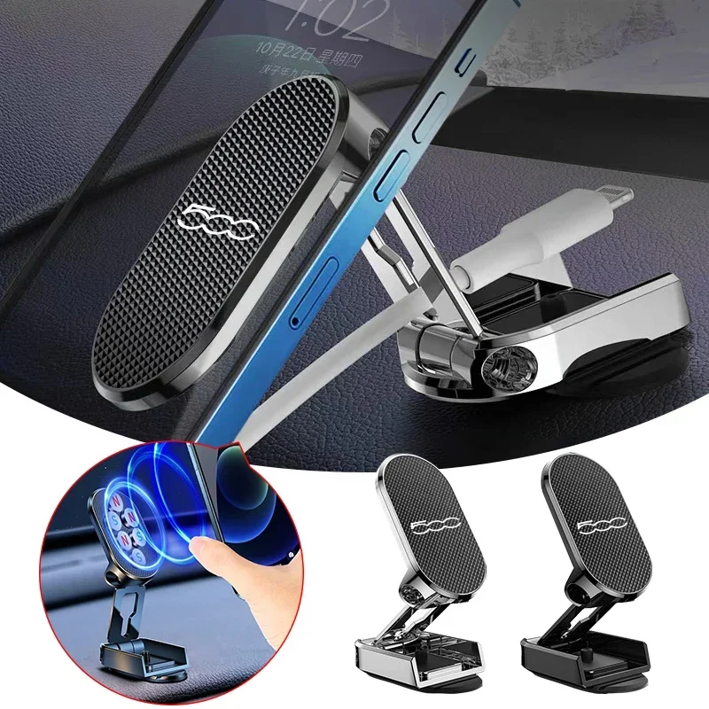 

Magnetic Car Phone Holder Magnet Mount Smart phone Mobile Stand Cell GPS Support For Fiat 500 500c 500e 500x 500c 500s 500xl