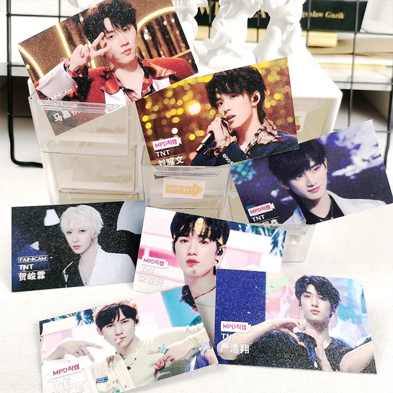 TNT Fancam Photocards, Palco Periférico Fotos, Canção Yaxuan Ding Chengxin, Wang Yaxin, Cartão LOMO, Adolescentes na coleção Times Fans, 7pcs