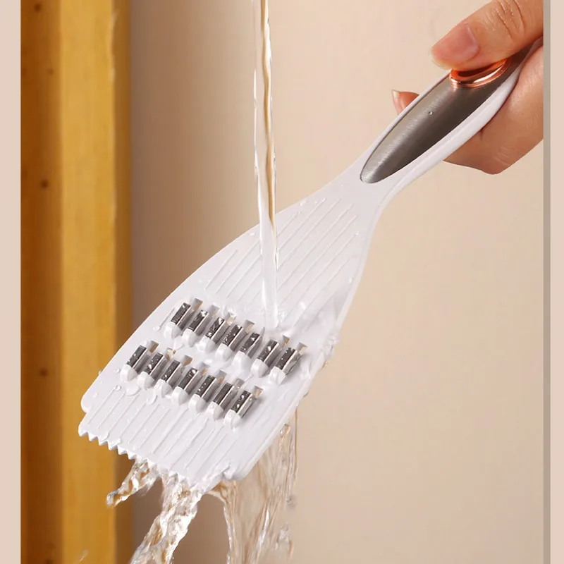 다기능 야채 슬라이서 및 샤프너 - 감자, 당근, 과일용 수동 식품 절단기 - 내구성이 뛰어난 플라스틱 주방 도구